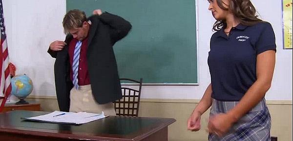  Bad schoolgirl seducing her teacher